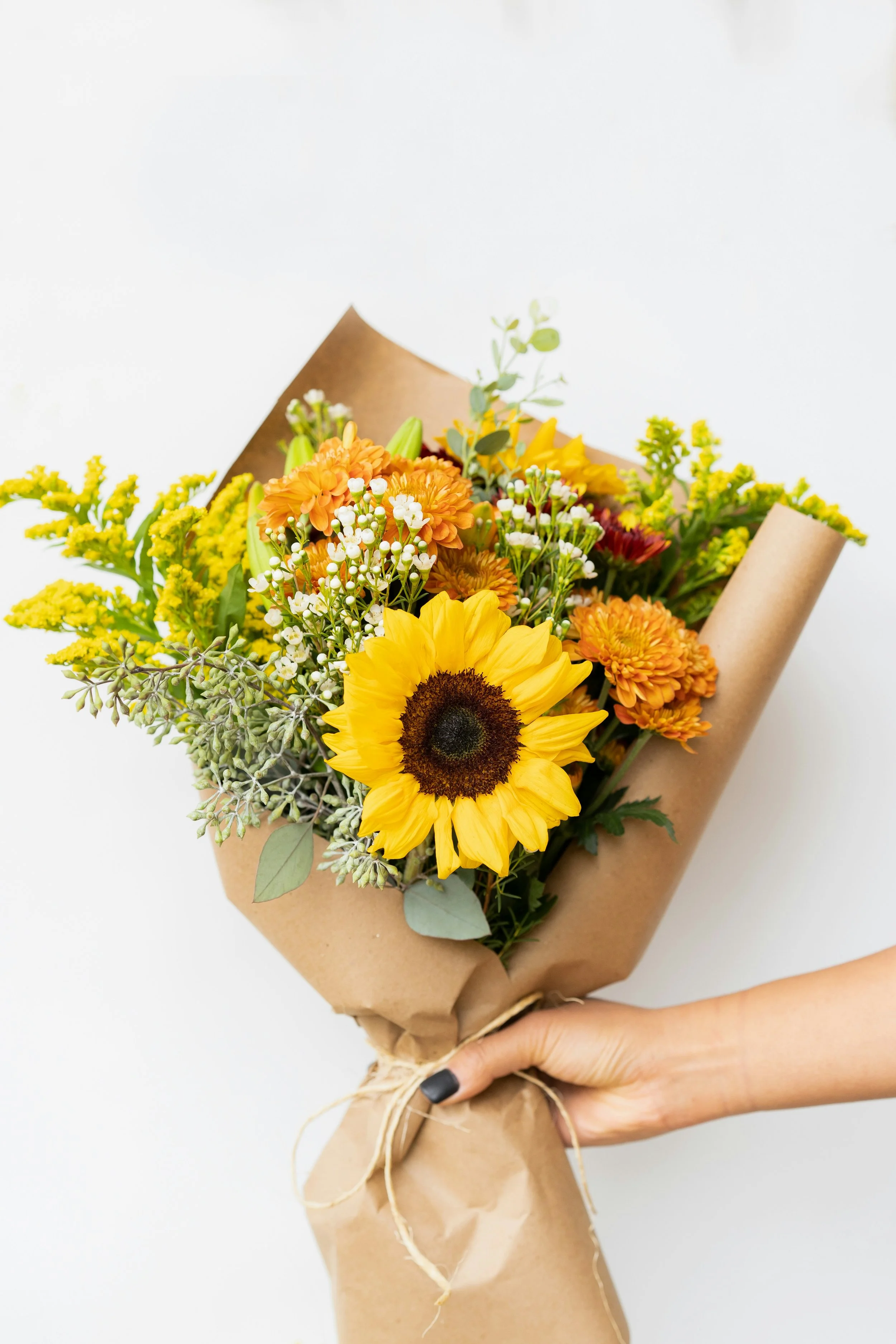 The Blooming Bounty — Large Wrapped Bouquet