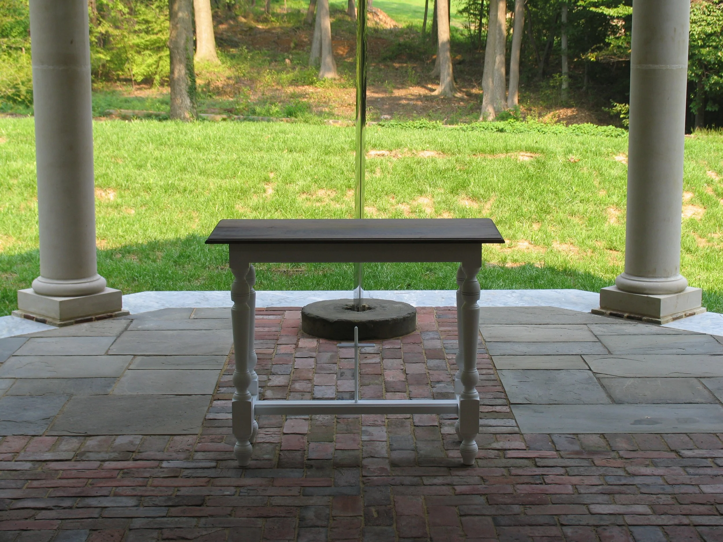 Custom made altar for open air chapel.