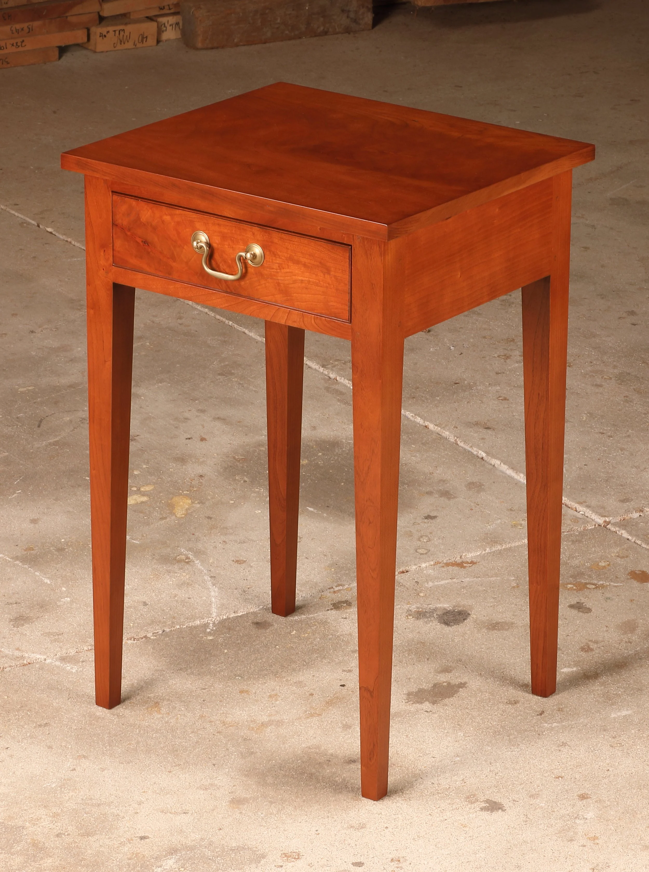 Figured cherry end table for sale.