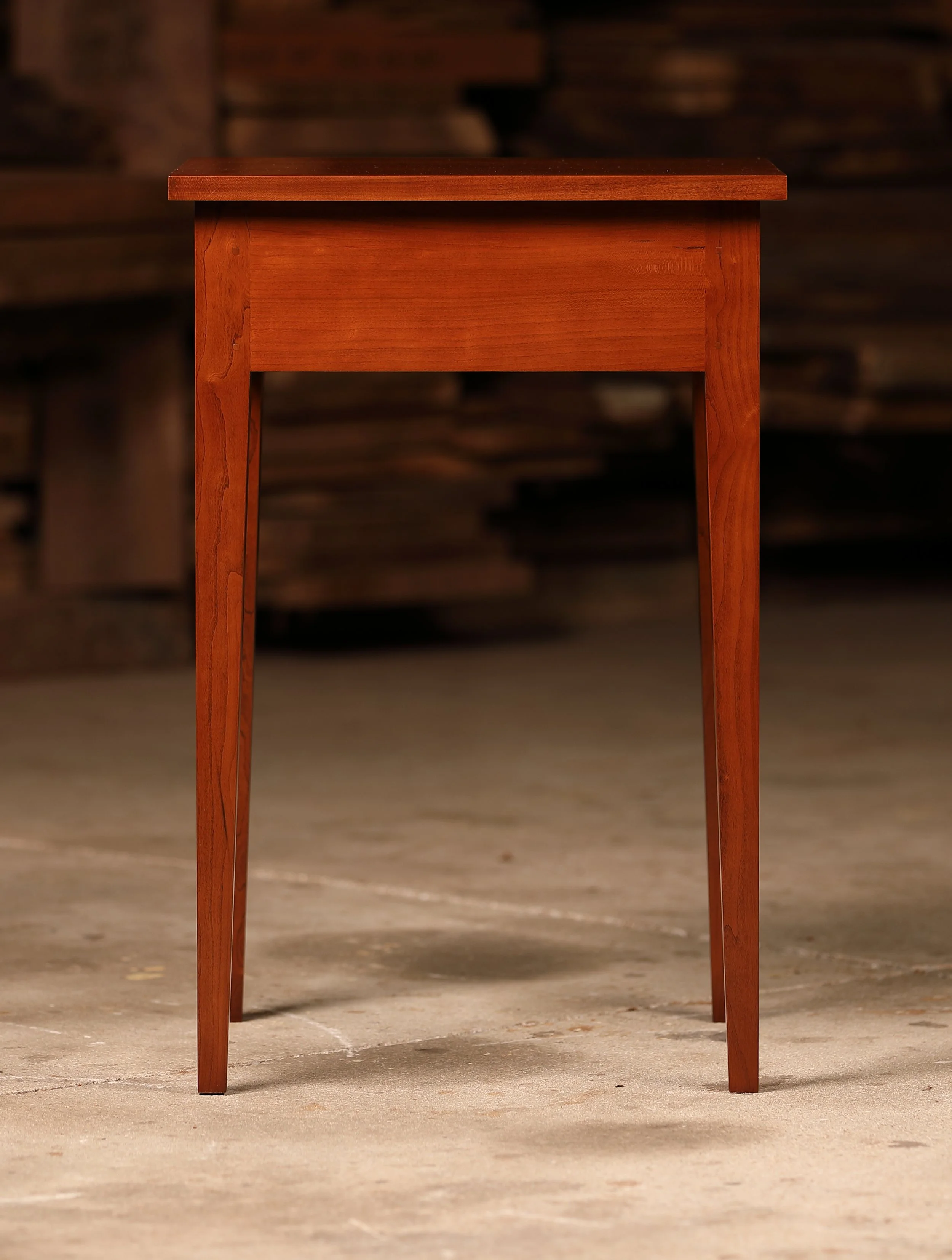 Nightstand/end table back detail.