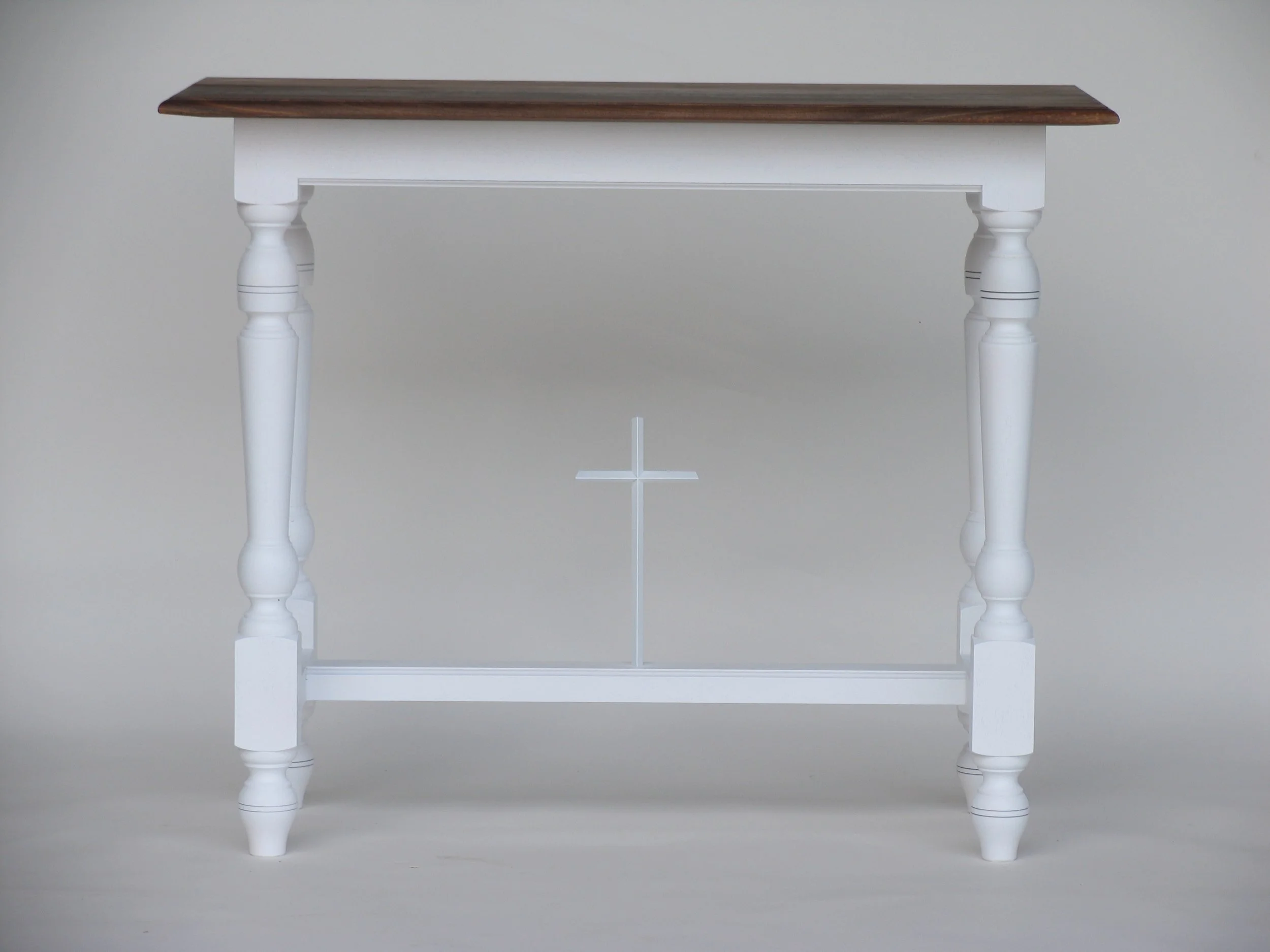 Custom made altar for open air chapel.