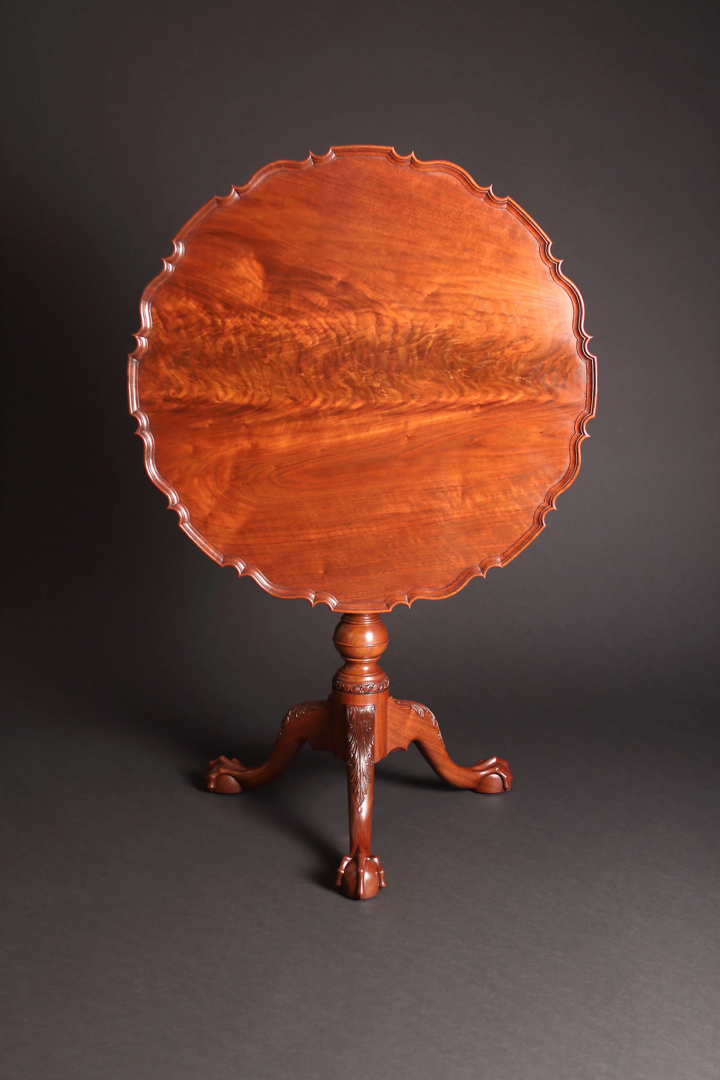 Philadelphia Piecrust Tea Table T165 — Custom Handmade Furniture, Made ...