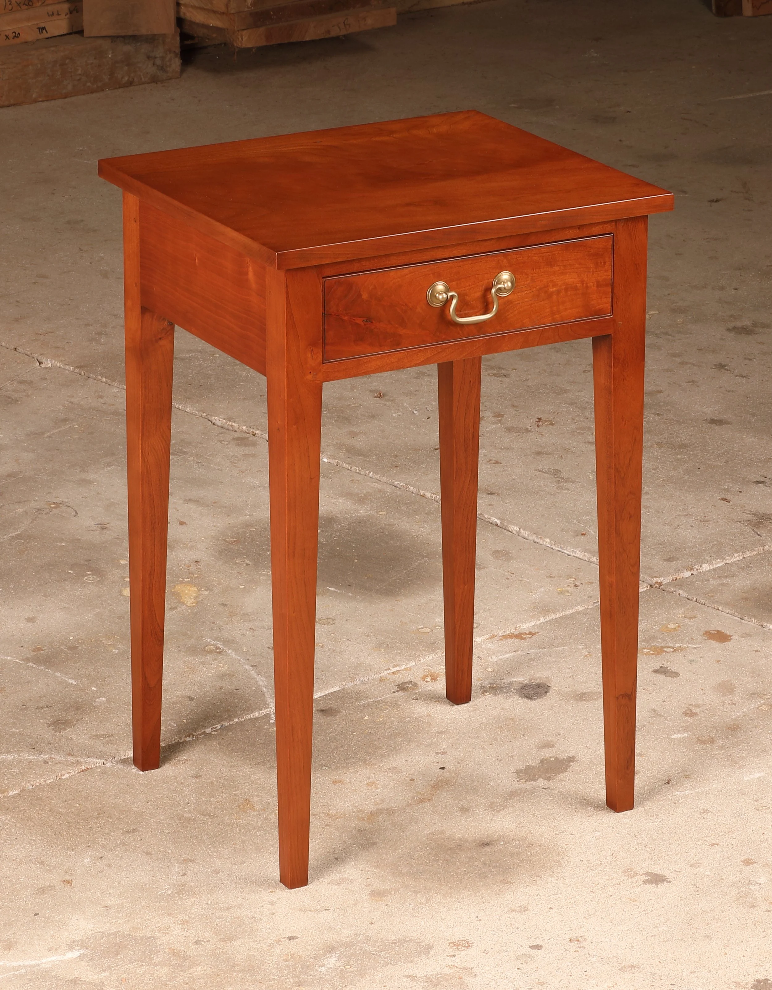 Figured cherry nightstand for sale.