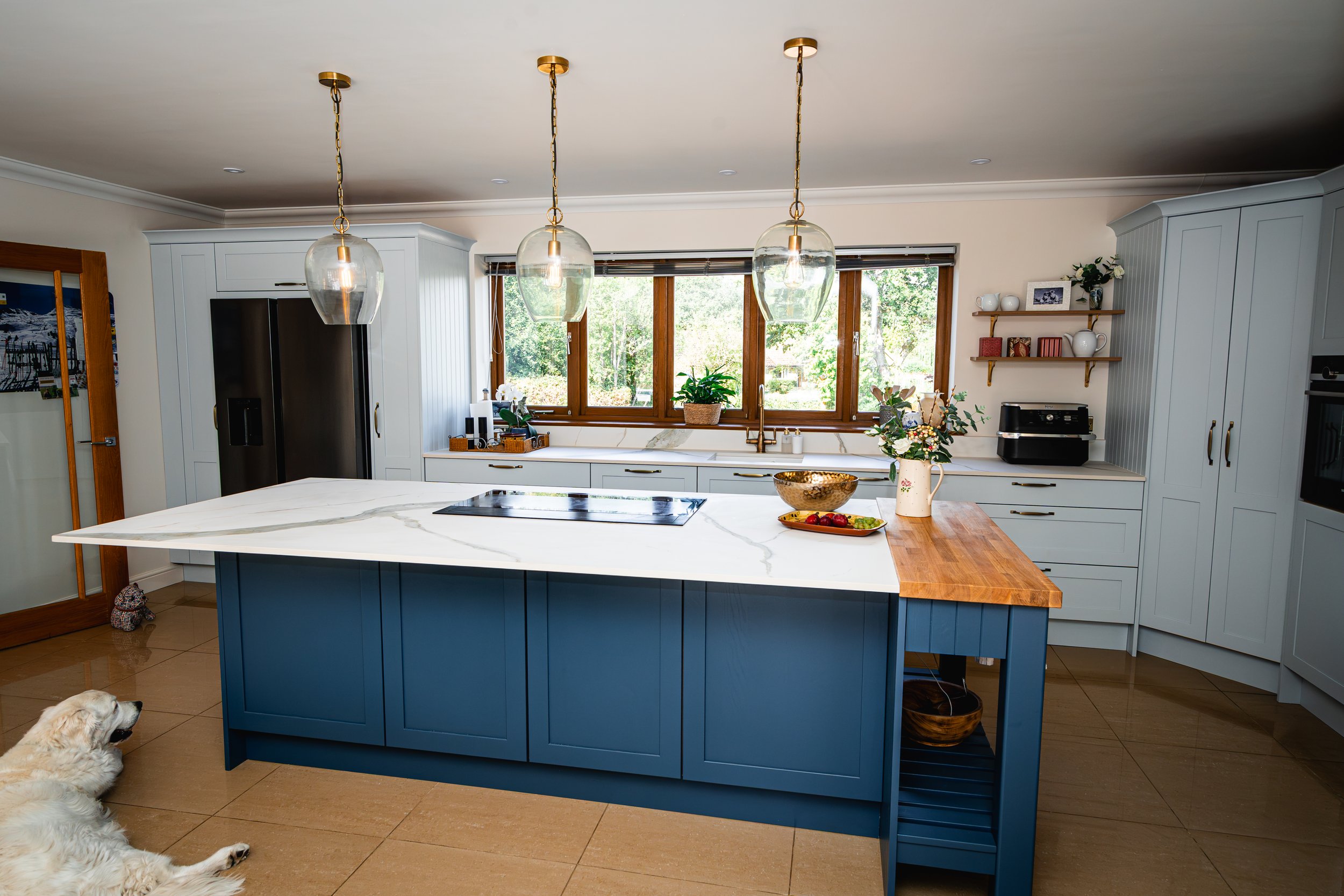 Elegant Two Tone Kitchen in West Chiltington