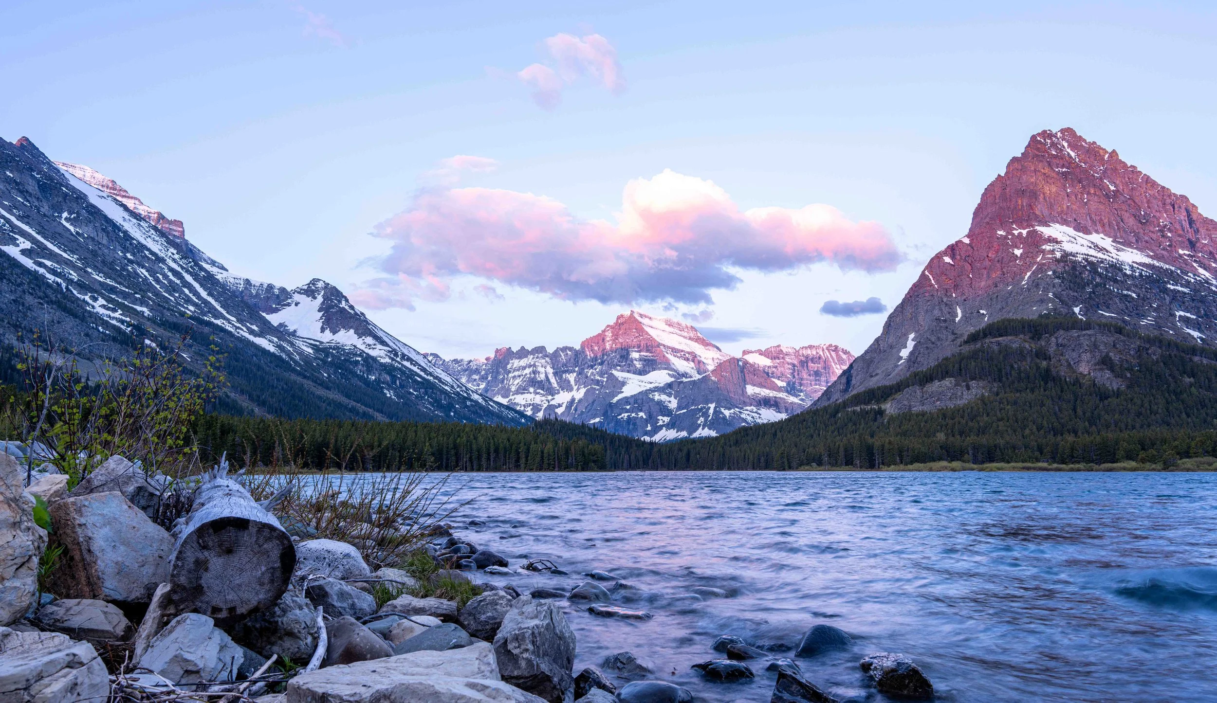 Many Glacier Lake Sunrise More.jpg