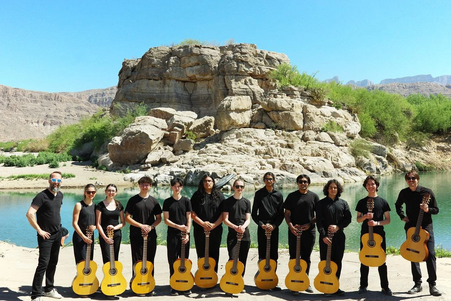 Had a wonderful and adventurous weekend with @acgyouthorchestra - thanks for the inspiring concert at @museum_of_the_big_bend and thanks for the trust during our epic Big Bend trek.  Y&rsquo;all are cool!

@austinclassicalguitar ✌️🫶