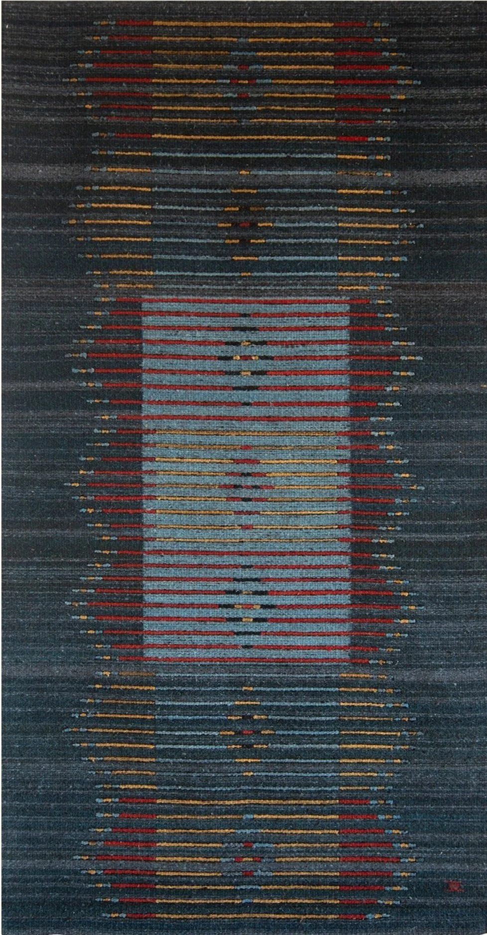 Buffalo Robe Blue Zig Zag — Wence Martinez Studio