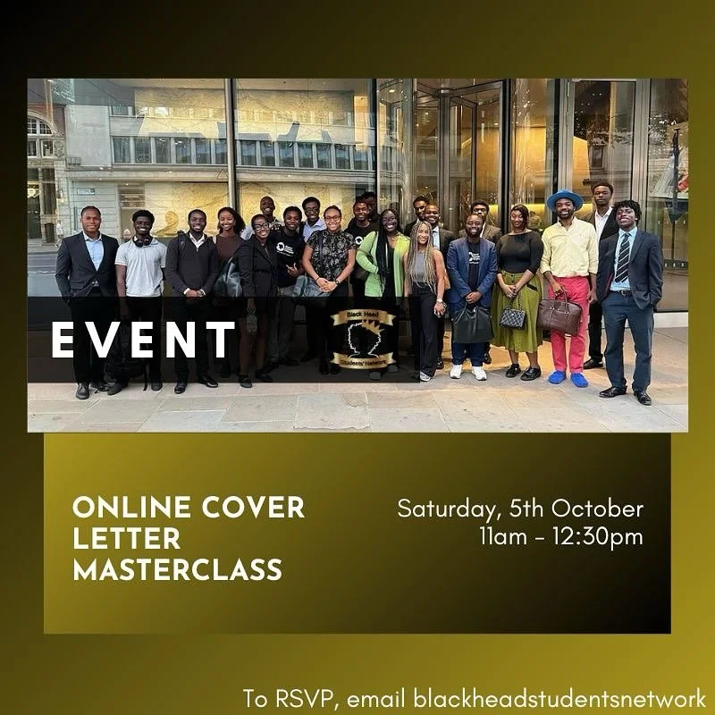 &ldquo;Ready, Set, Go!&rdquo;

Come through to the second installment of our applications masterclass series this Saturday!

Send us an email or DM if you&rsquo;d like to RSVP✍️

We&rsquo;re also offering feedback support on cover letter applications