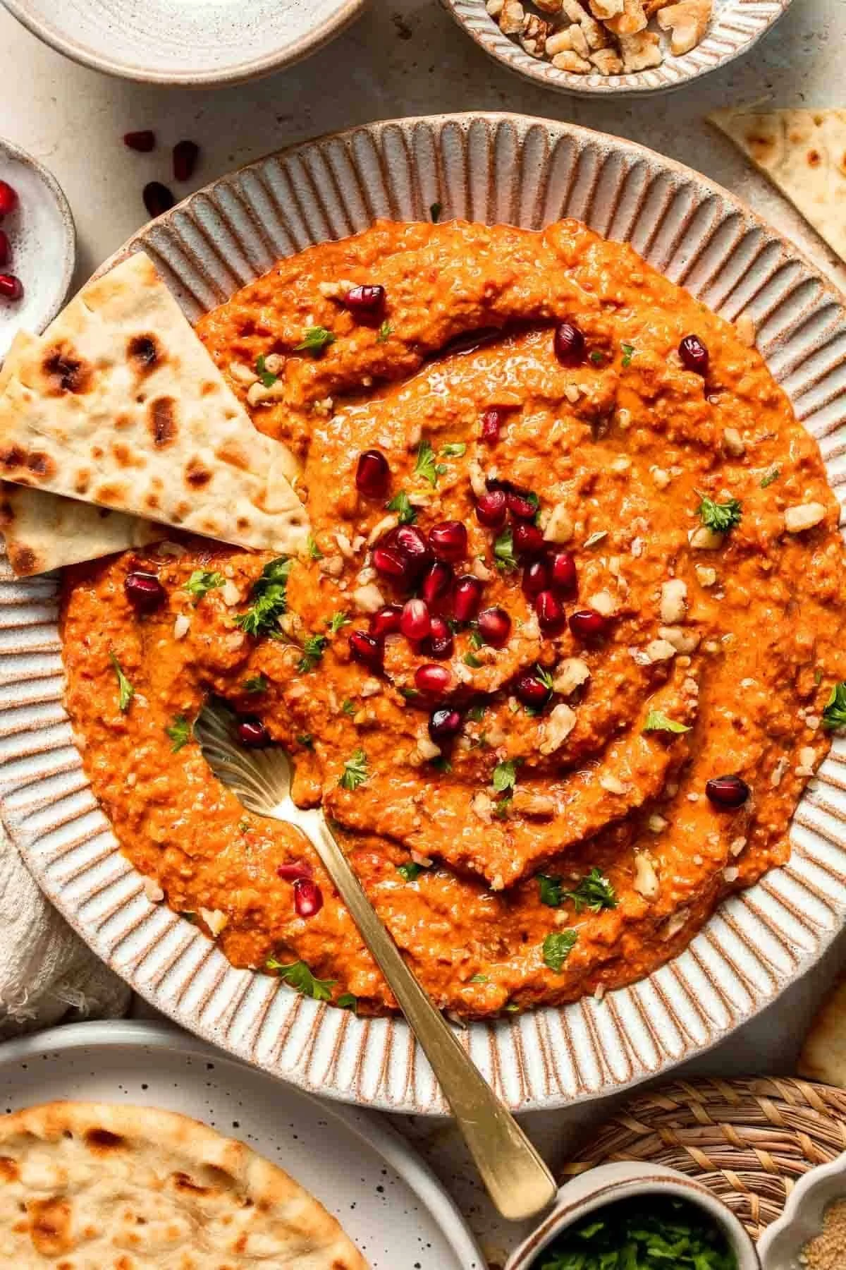 Roasted Red Pepper Dip (Muhammara)