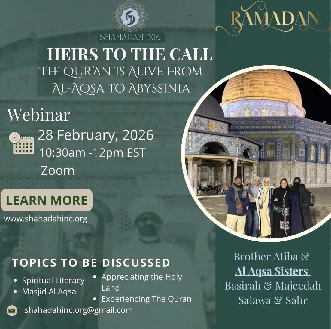 HEIRS TO THE CALL WEBINAR