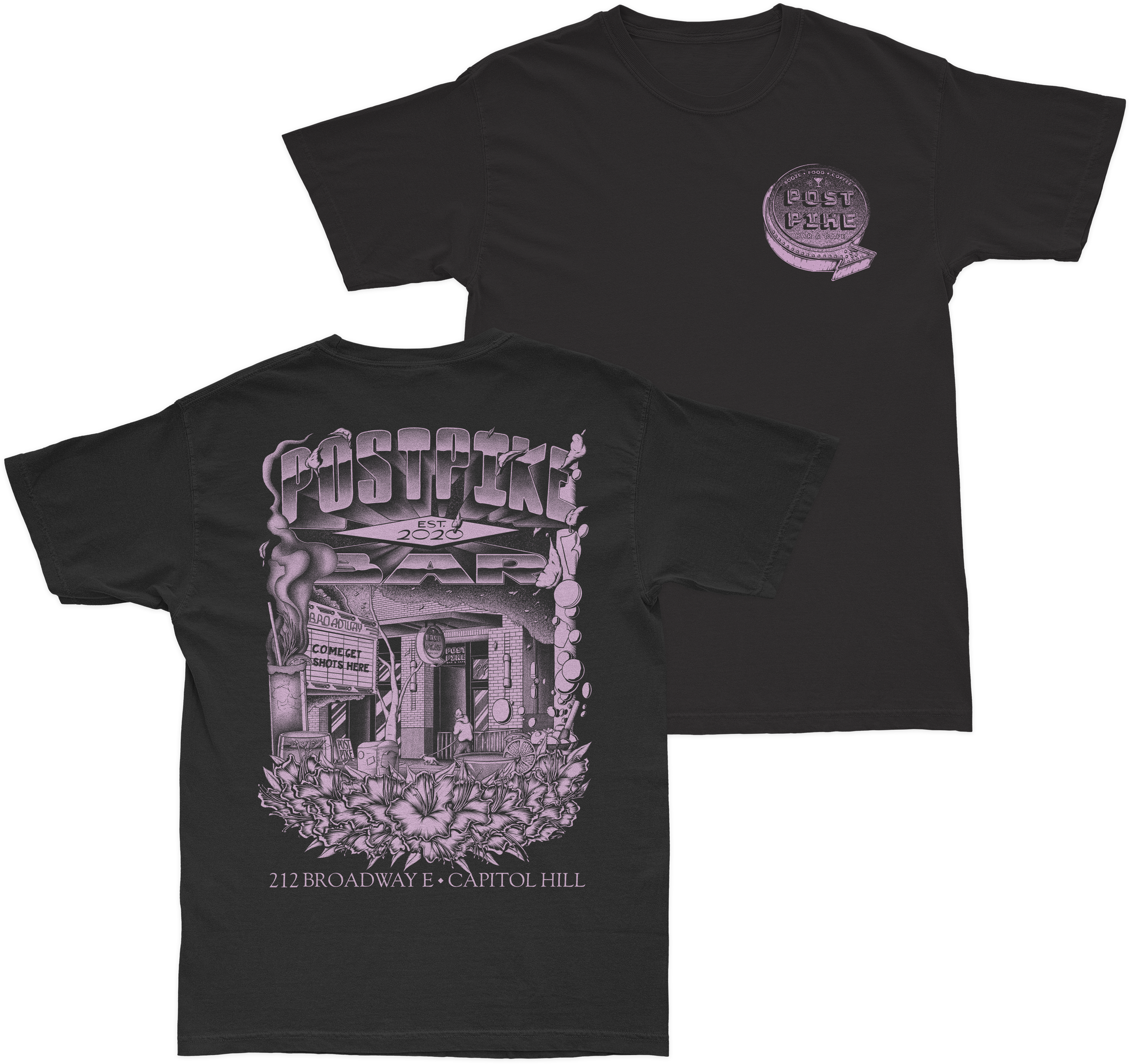 Post Pike Bar - Capitol Hill T-shirt