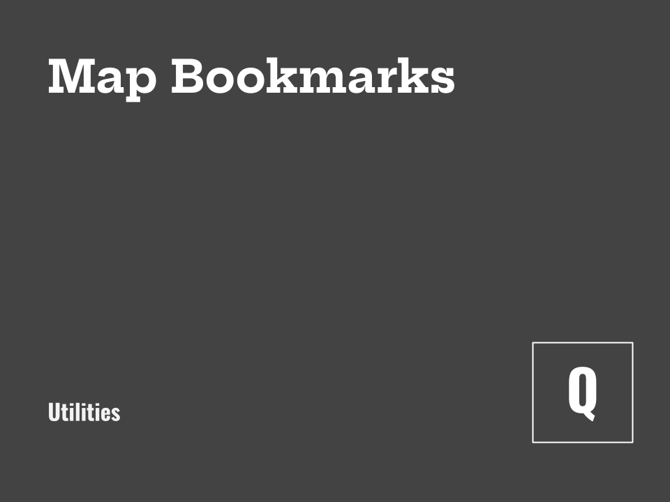 Using Bookmarks for Map Views