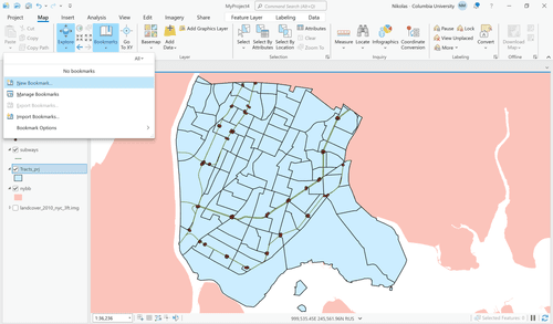 Chart View Bookmark Using Bookmarks for Map Views — mapping 101