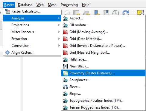 Creating Distance Rasters — mapping 101