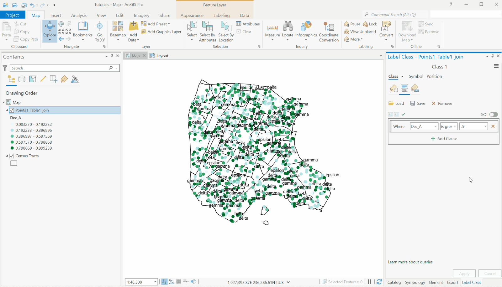 Labeling Features with Attributes — mapping 101