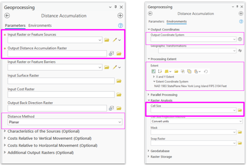 Creating Distance Rasters from Points — mapping 101