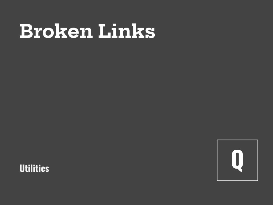 Fixing Broken Data Links