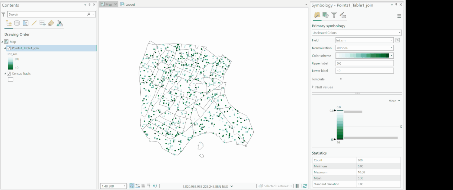 Unclassified Quantitative Symbology for Vector Features — mapping 101