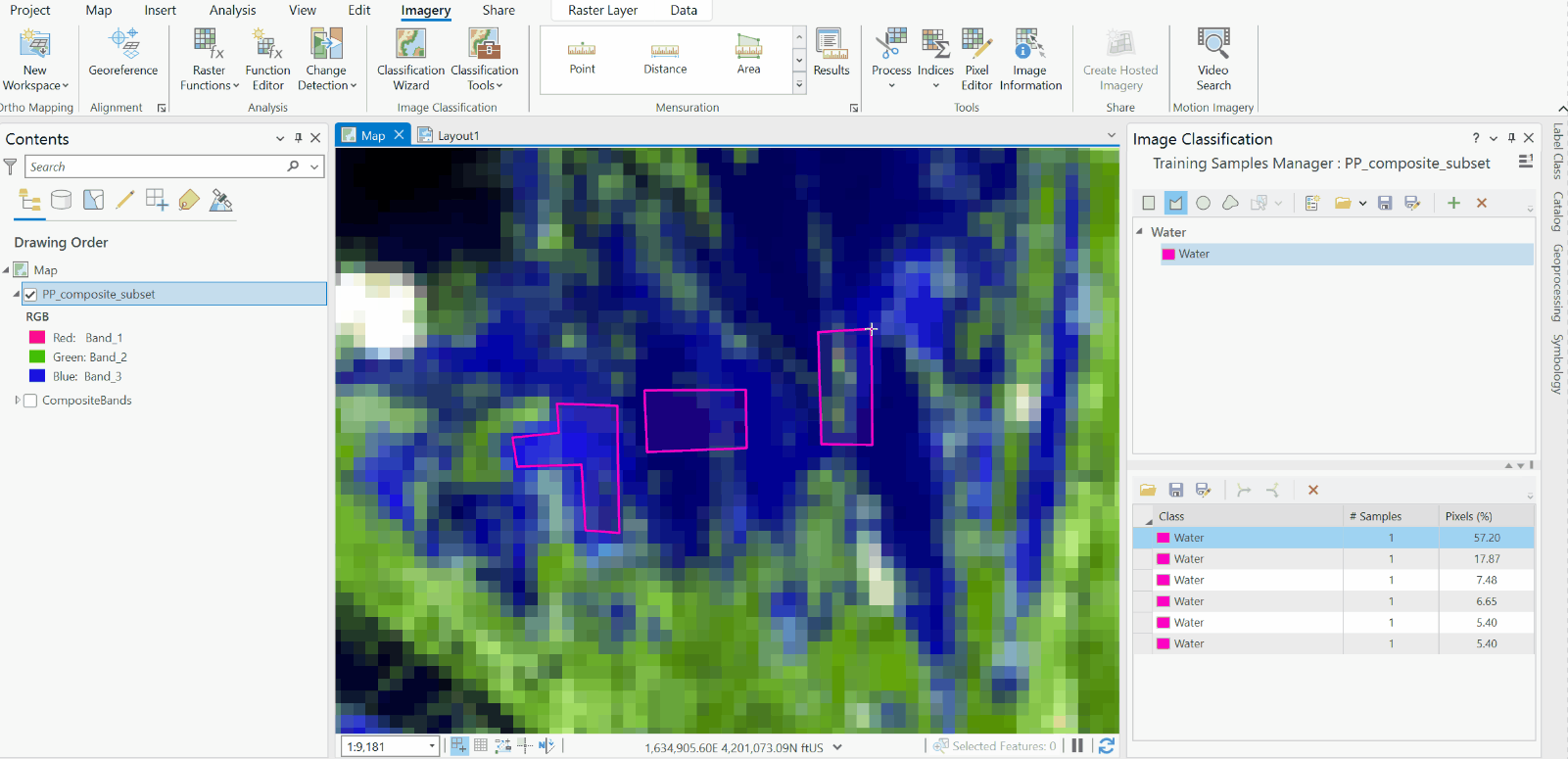 Creating training samples for supervised image classification mapping 101