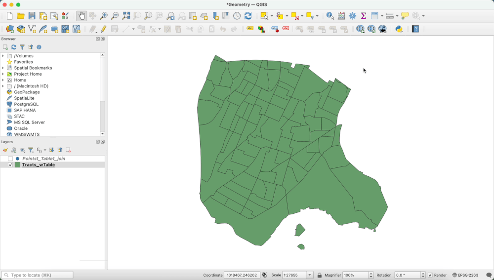 Calculating Geometry Attributes — mapping 101