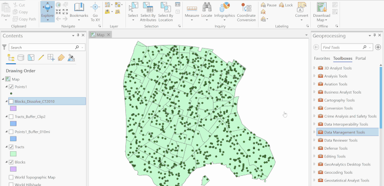 Creating Points from Polygons (Feature to Point tool) — mapping 101