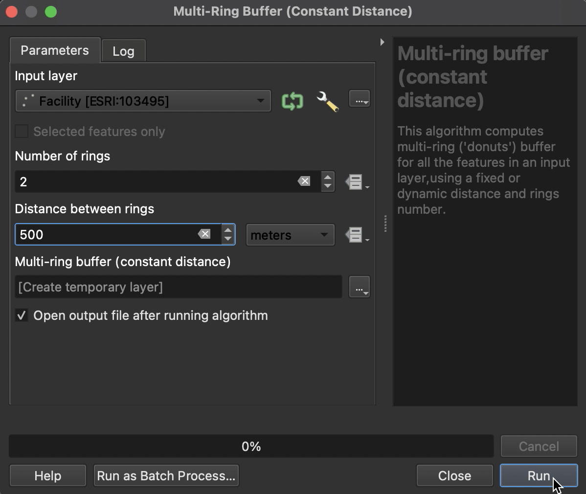 Creating Multi-Ring Buffers with a constant distance — mapping 101