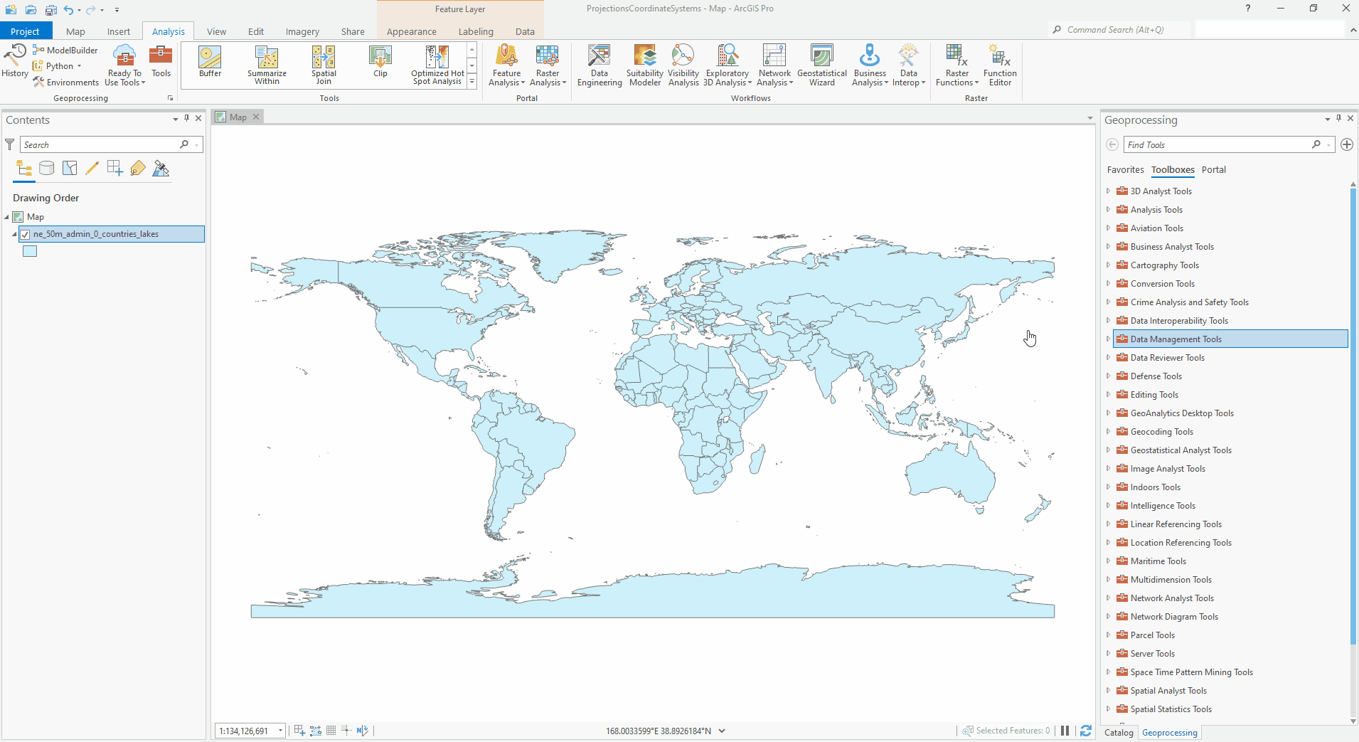 Defining The Projection Of A Vector Feature Class Mapping 101 Defining the projection of a vector feature class mapping 101