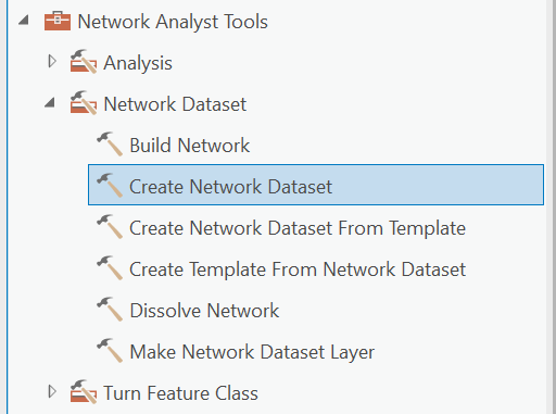 Creating & Building a simple Esri Network Dataset — mapping 101
