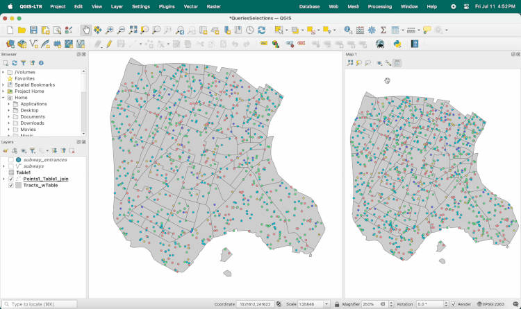 Adding a Secondary Map View — mapping 101