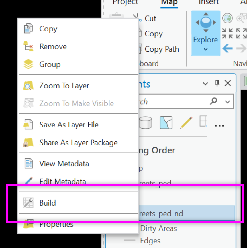Creating & Building a simple Esri Network Dataset — mapping 101