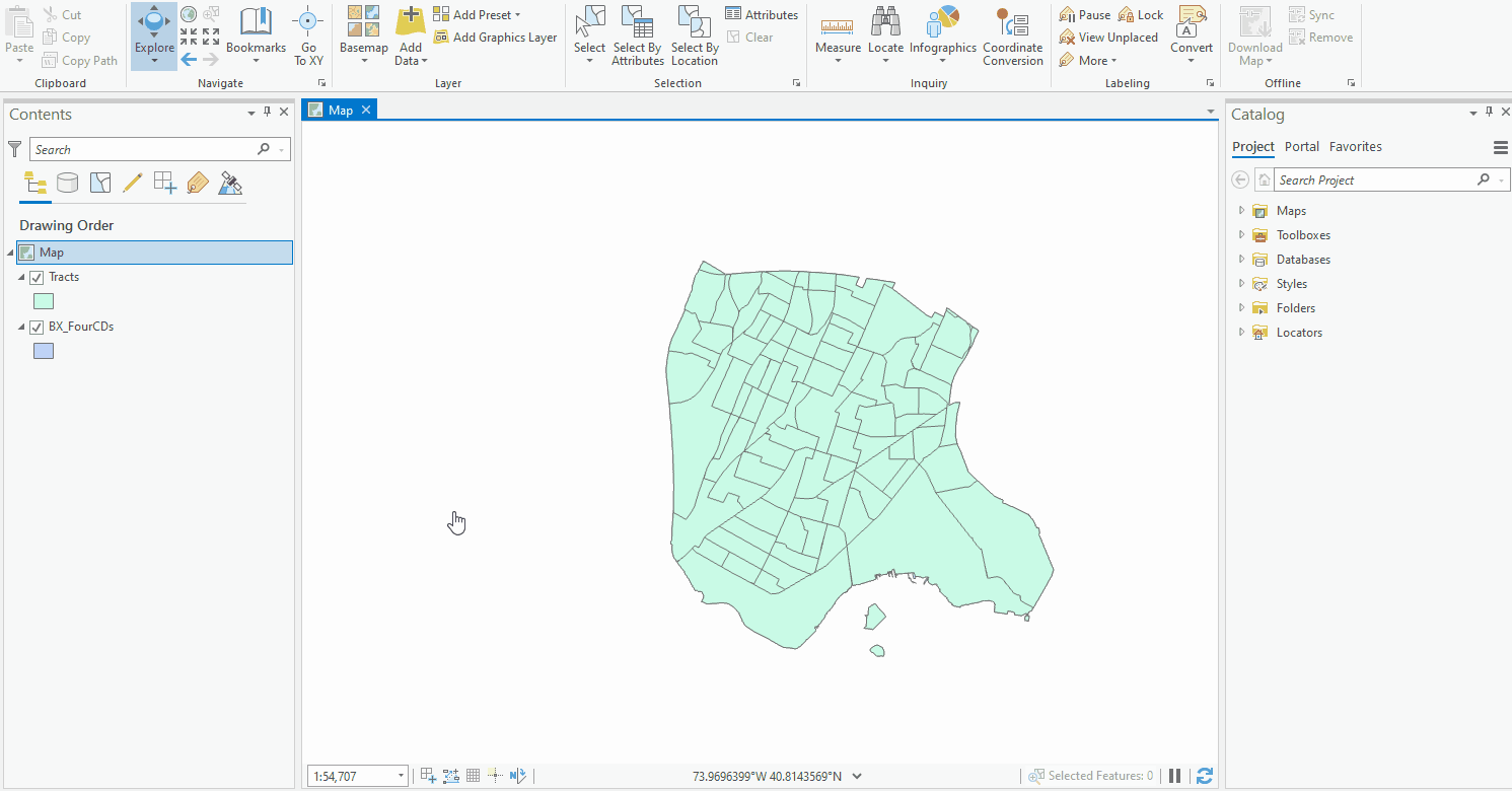 The ArcGIS Pro Interface — mapping 101