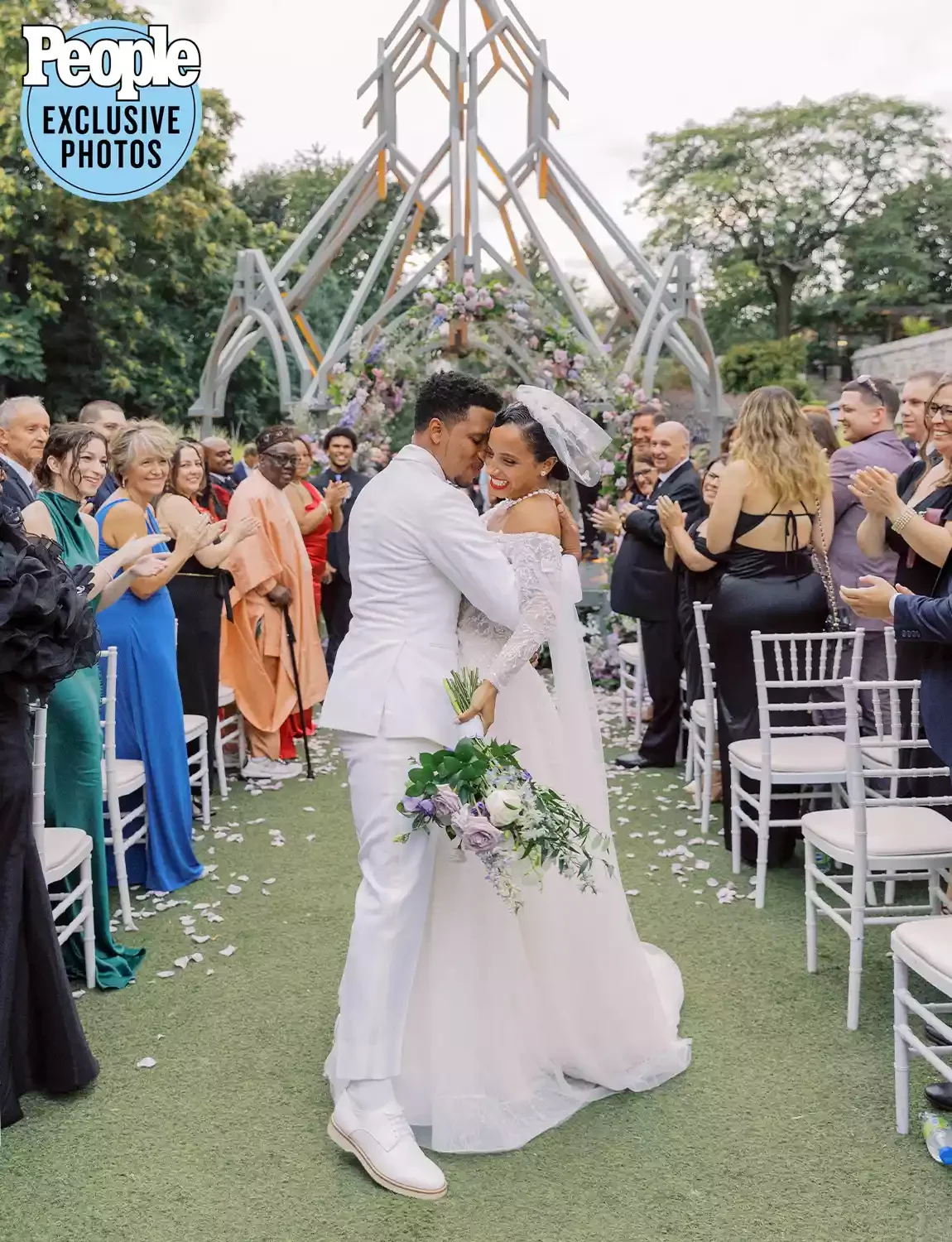 Kiana Madeira and Lovell Adams Gray wedding published in People magazine, makeup by celebrity makeup artist Alba Feinaj, Casa Loma bride bridal mua engagement makeup 