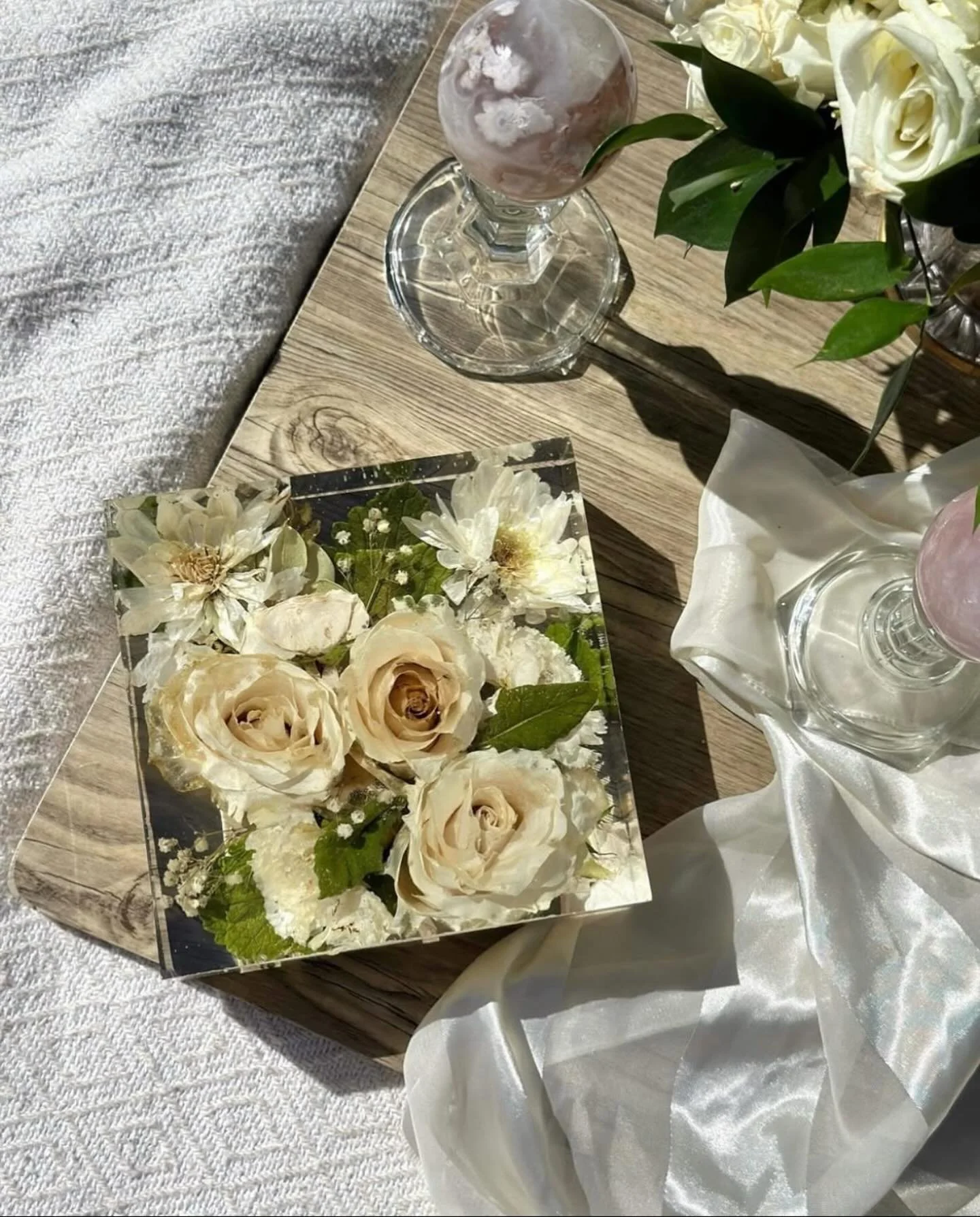 Our classic 6&rdquo; square block! While the hexagon is Definetely reigning as our most popular shape, the square is also a beautiful and first rate choice 🤍 This beautiful block can be purchased on its own OR is included our classic package along w