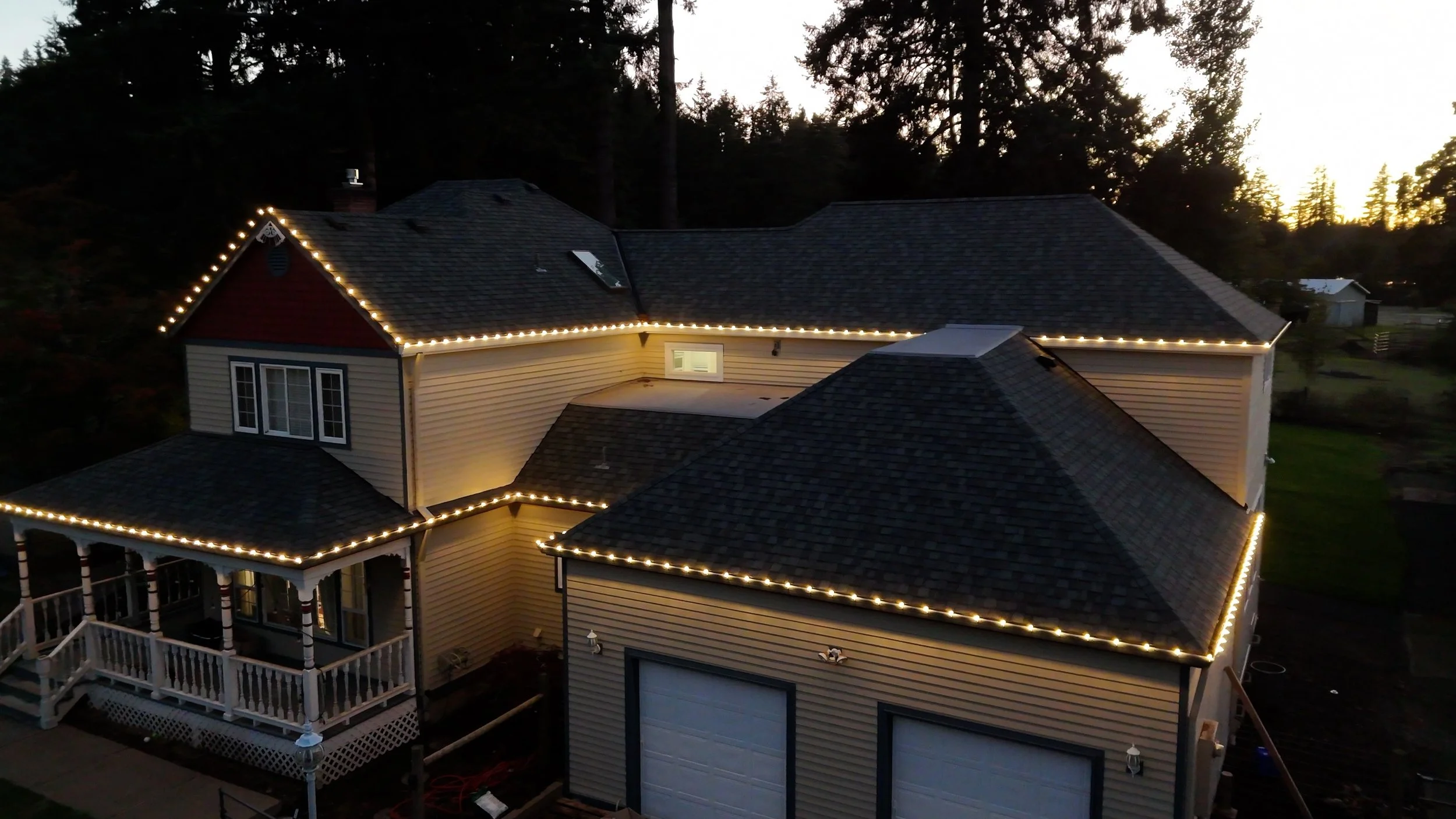 Custom Christmas Light Hanging
