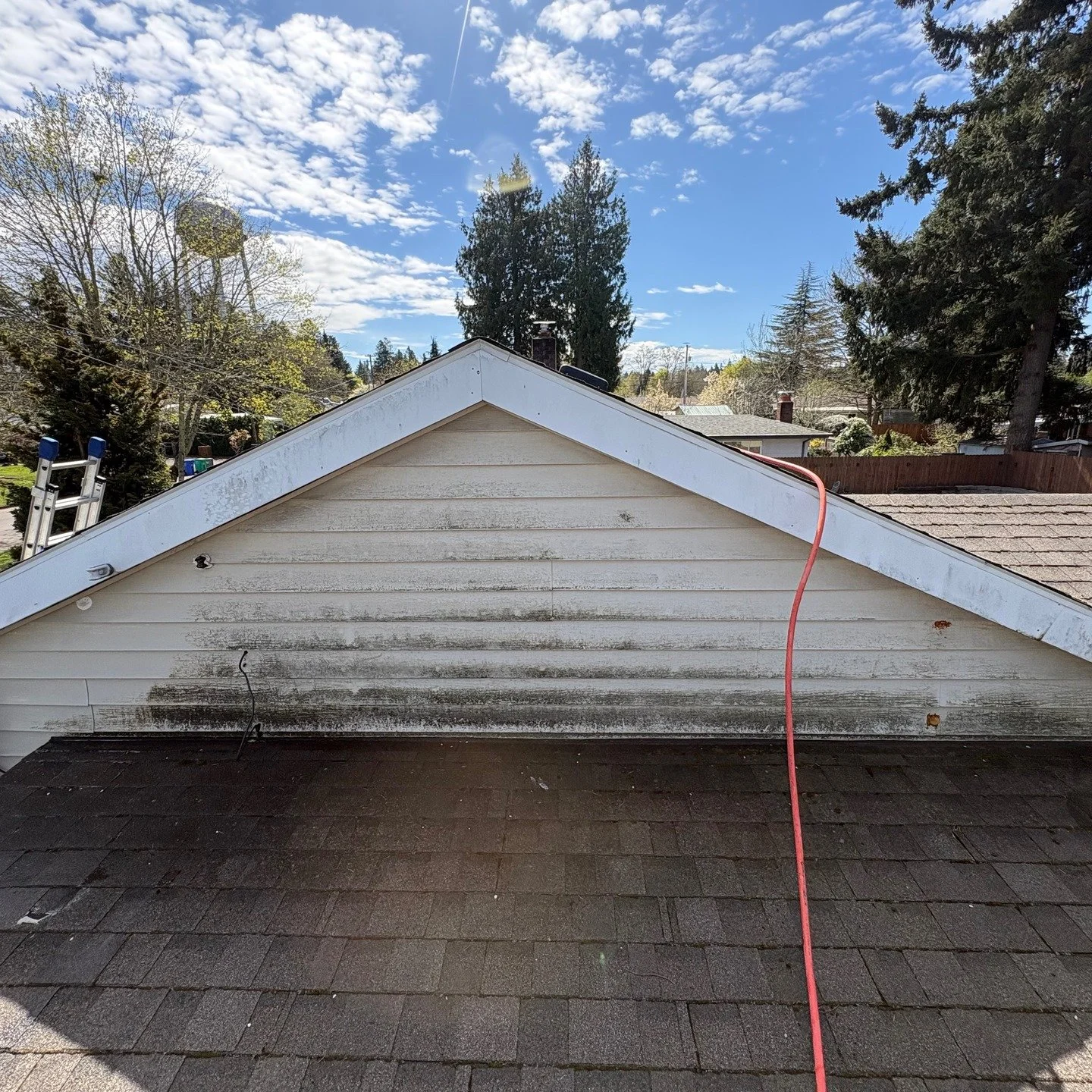 A little soft washing goes a long ways towards brightening your home's exterior!