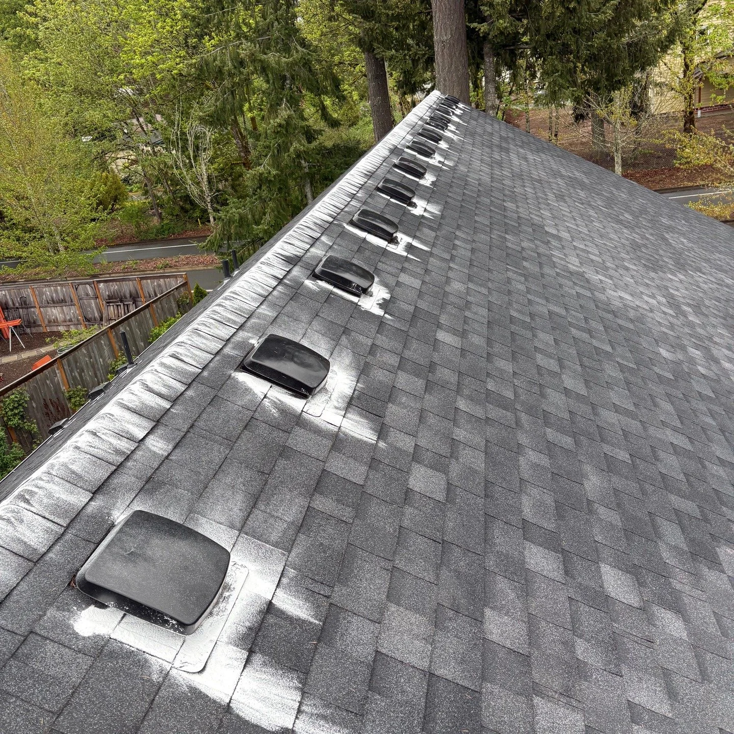 Don't forget we can do the little maintenance pieces too! You don't have to wait until your roof is covered in moss to give us a call. We can help keep that new roof looking sharp!