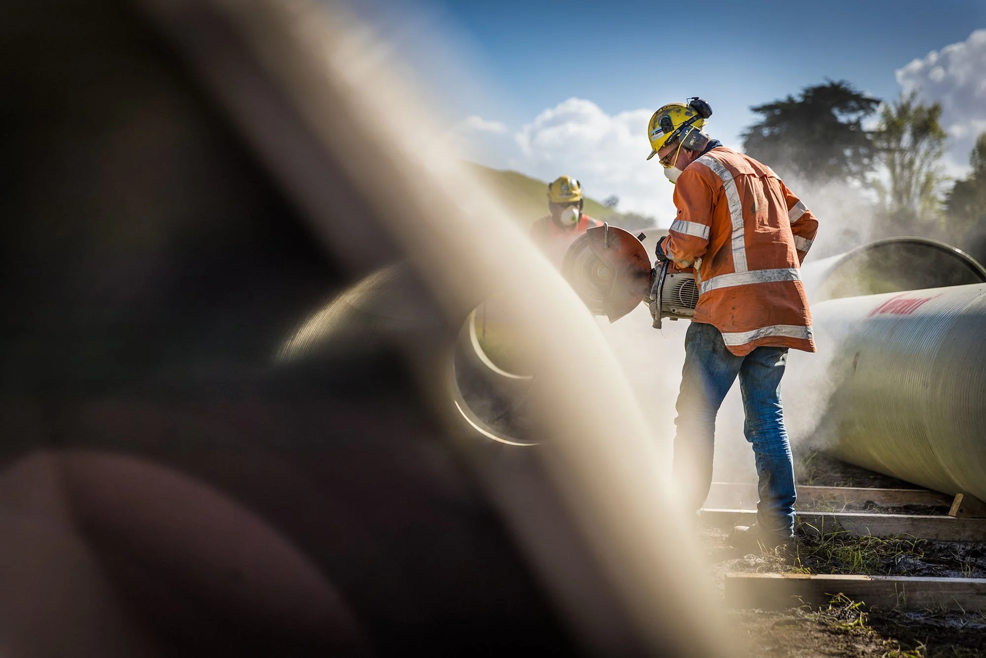 Alex Wallace Photography for industry mining construction and business in Auckland New Zealand and Australia concrete cutting
