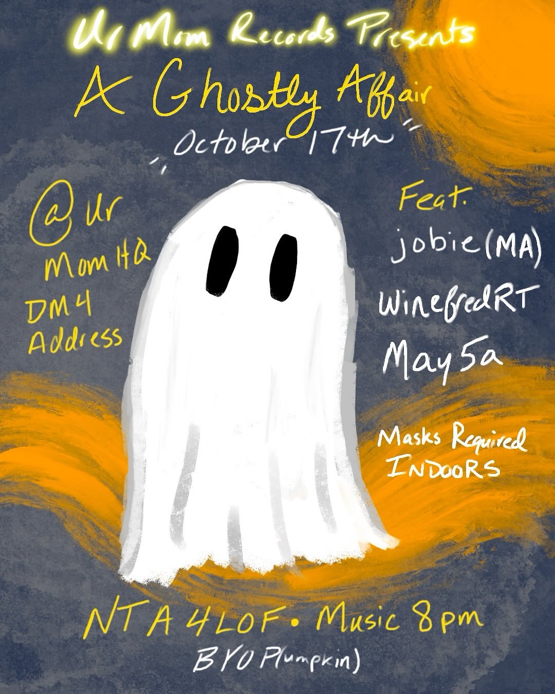 Friday (friday) Friday
That is when a certain backyard will be available for some ghostly gathering 

I will have materials available that may help you in assisting your more at risk neighbors at this juncture
I keep trying to remember we live in hel