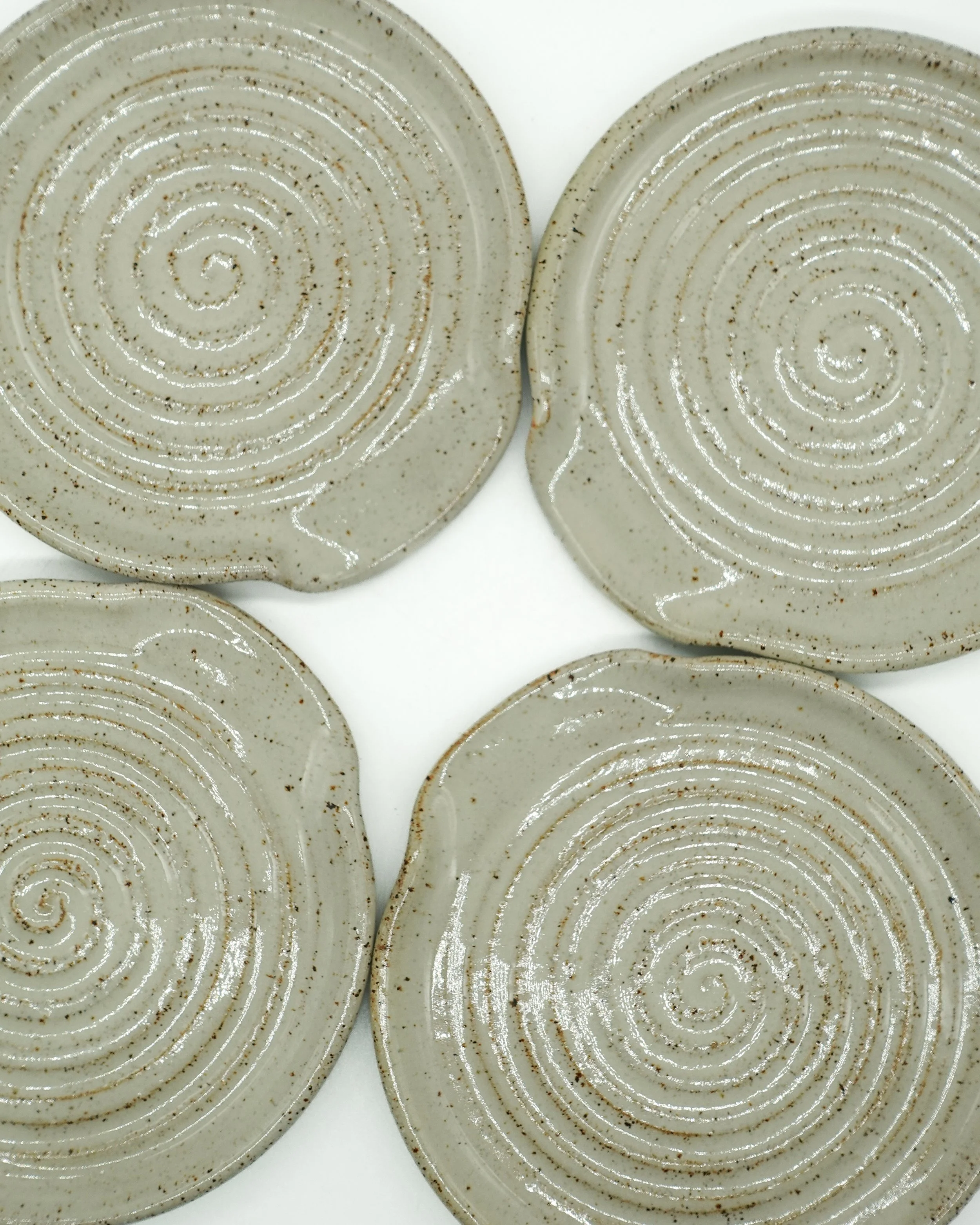 spoon rests - speckled beige