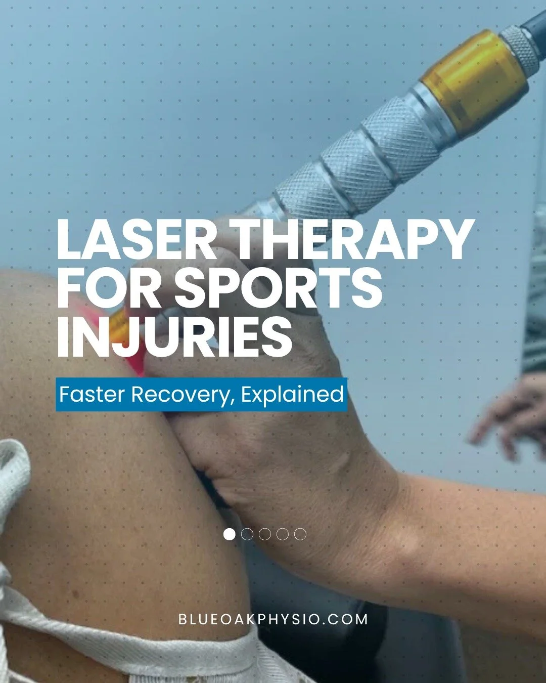 Dealing with a sports injury that's keeping you off the field? Laser therapy might be the game-changer you need. ๐ช
Swipe to learn how laser therapy helps athletes recover faster by:
โจ Speeding up tissue repair
โจ Reducing inflammation & pain
โจ G