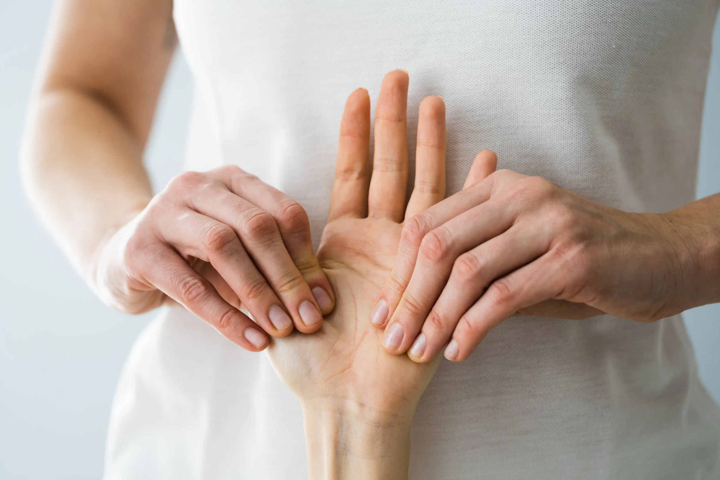 Reflexology Hand Massage post tendon repair surgery rehab