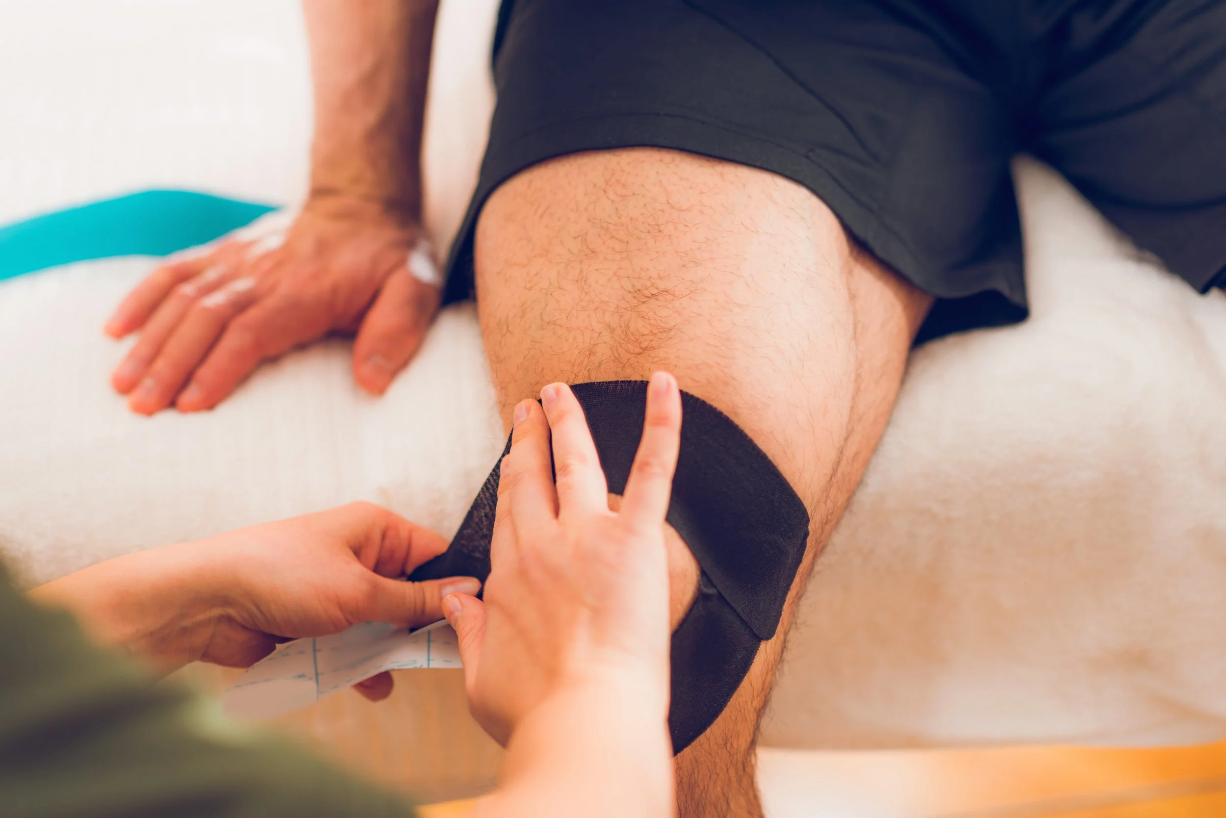 Kinesio taping for knee pain MCL tear