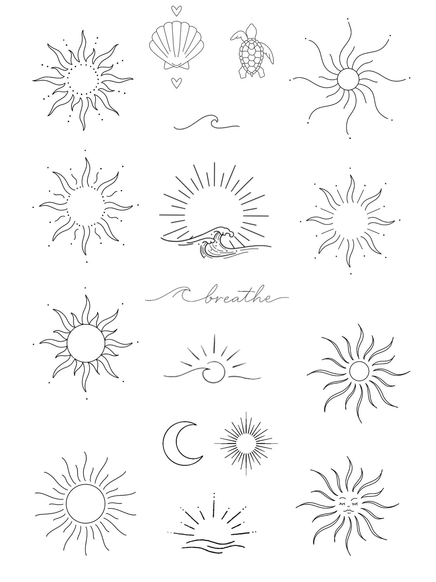 Fineline sun tattoo designs 

#suntattoo #tattooflash #sydneyfinelinetattoo #bondifinelinetattoo