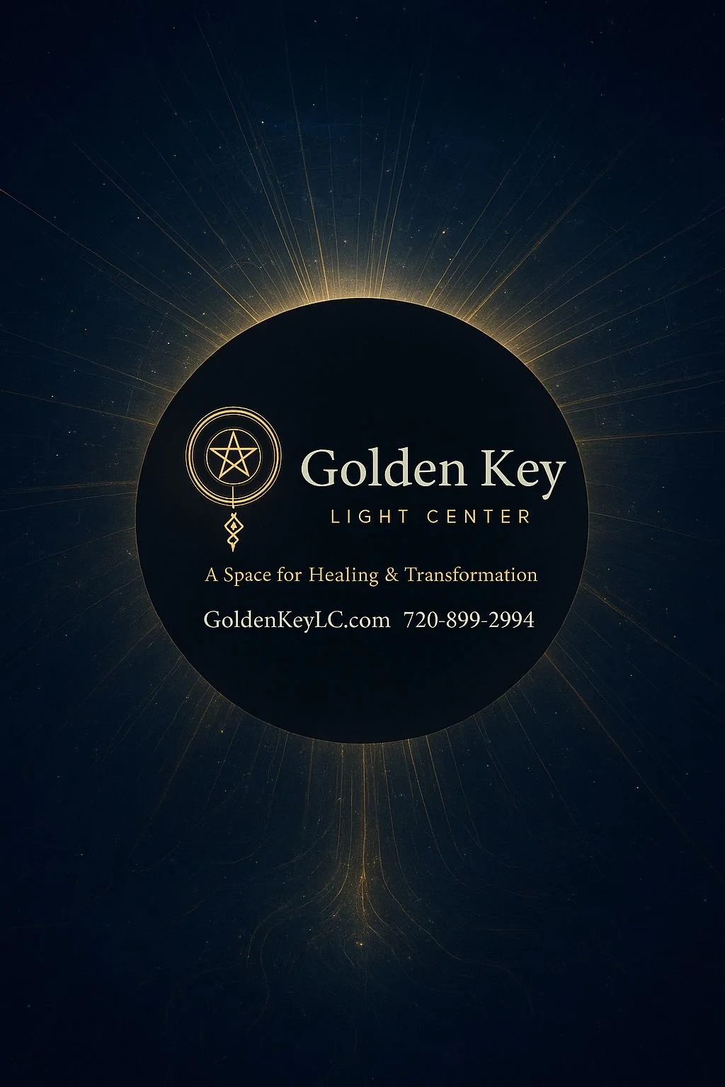 The new official Golden Key Light Center door sign.