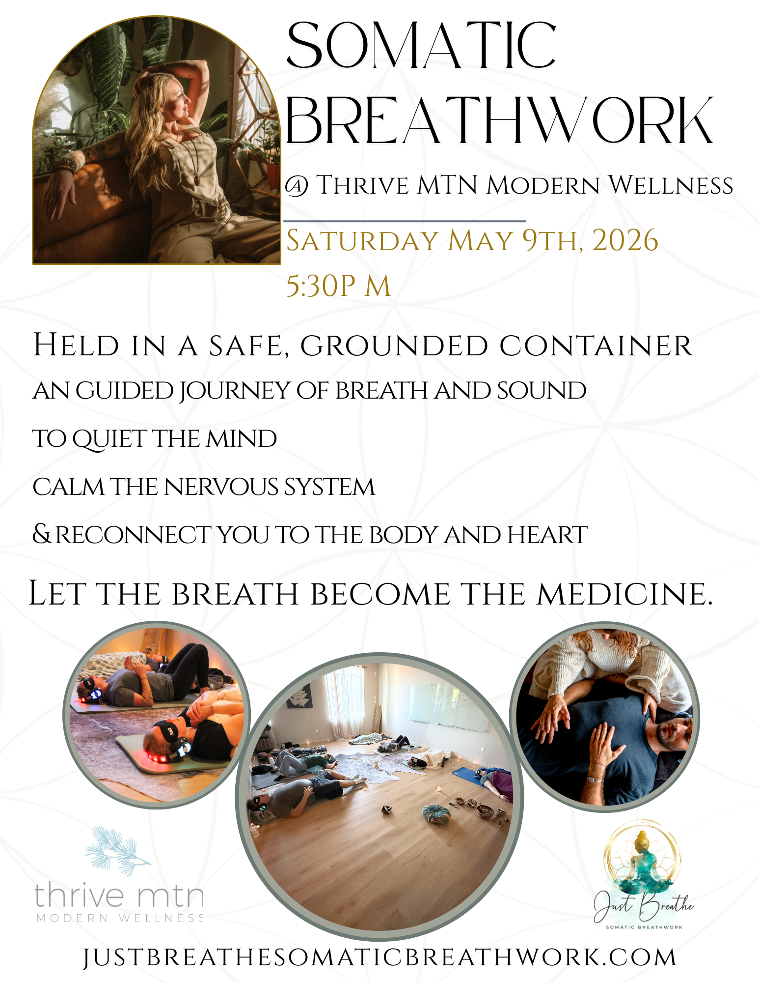 Somatic Breathwork at Thrive MTN Modern Wellness