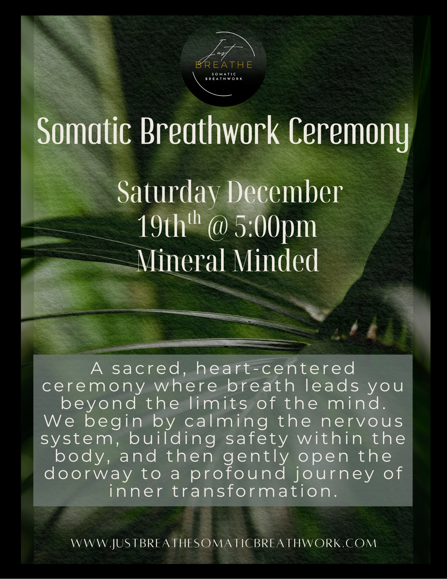 Green Black Earthy Elegant Paper Self-Care Events Flyer.png