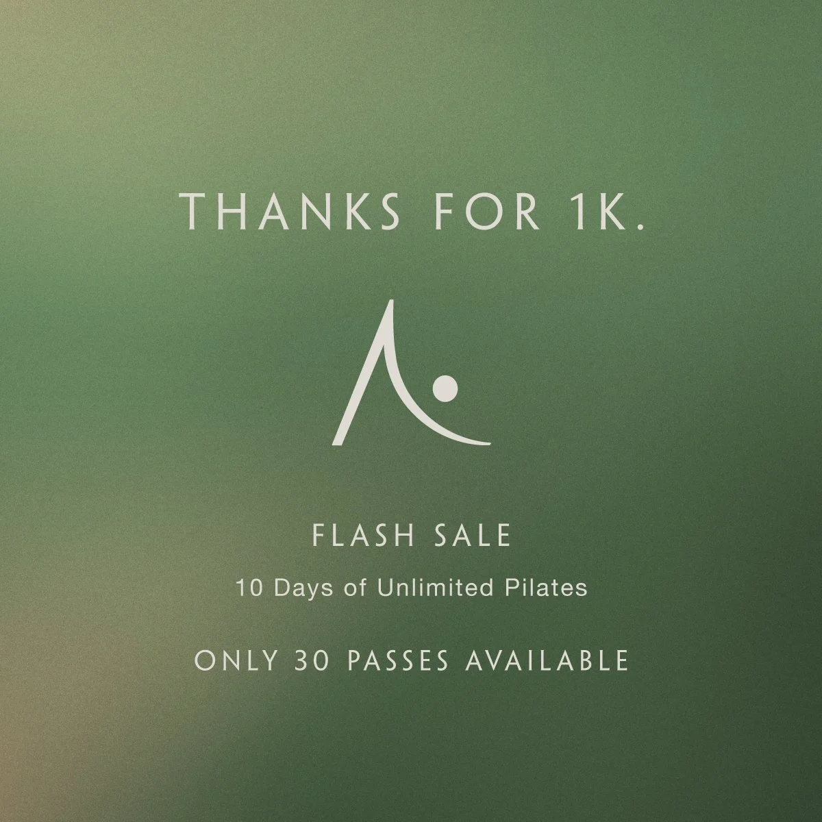 We&rsquo;ve hit 1,000 followers &mdash; and we&rsquo;re celebrating with YOU!
As a thank-you for being part of our journey, we&rsquo;re giving you 10 days of unlimited memberships.

⚡ Flash Offer: Only 30 passes available

📅 Offer available for a li