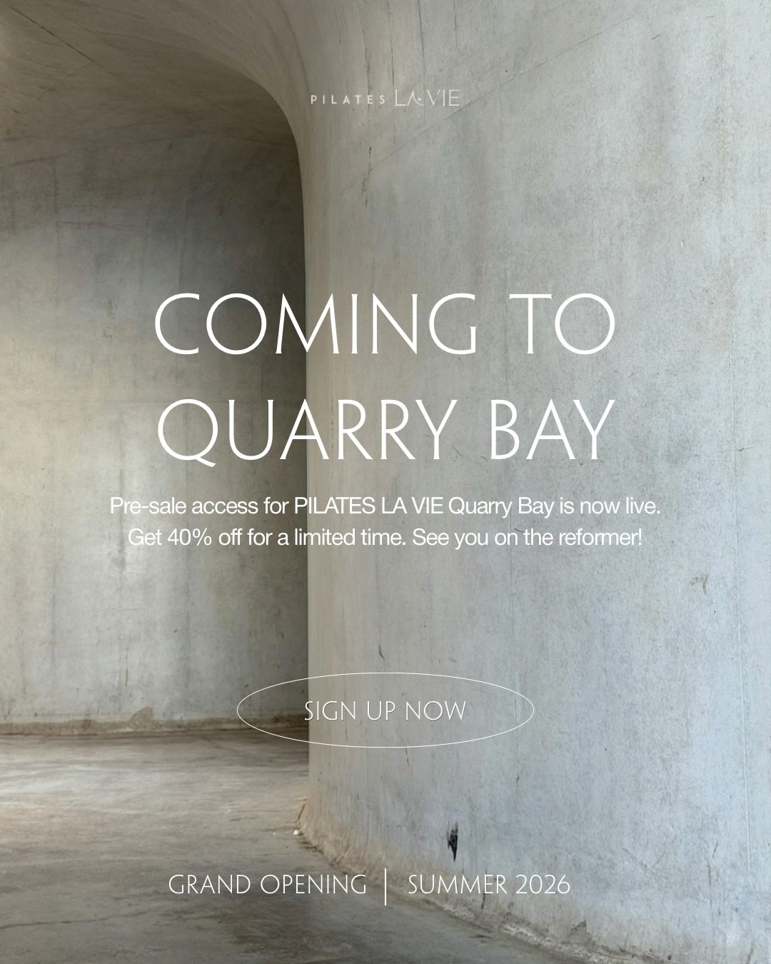 We&rsquo;ve been keeping a big secret. 
We&rsquo;ve been working hard on a new PILATES LA VIE, coming soon to Quarry Bay this summer&hellip;

The pre-sale is now live.  WhatsApp us at +852 6653 8575 to learn more.

- 

我們守住了一個大秘密...

我們正全力籌備著全新的 PILA