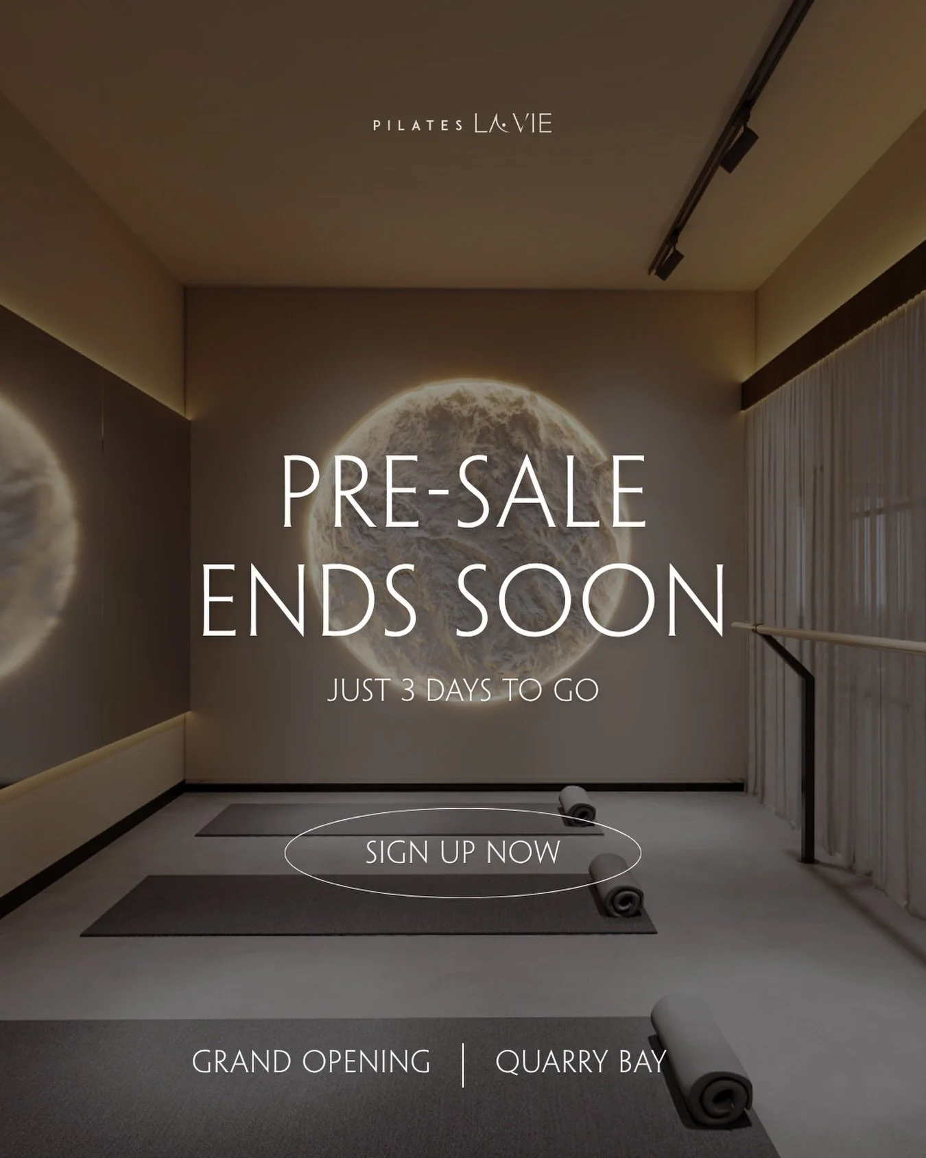 The wait is almost over.&nbsp;

PILATES LA VIE Quarry Bay opens June 1✨✨

A new space for Reformer, Mat Pilates, and mindful movement.&nbsp;

Download our app, book your spot, and prepare to rise.

-

漫長的等待即將結束。

PILATES LA VIE 鰂魚涌分店將於 6 月 1 日正式開幕✨✨
