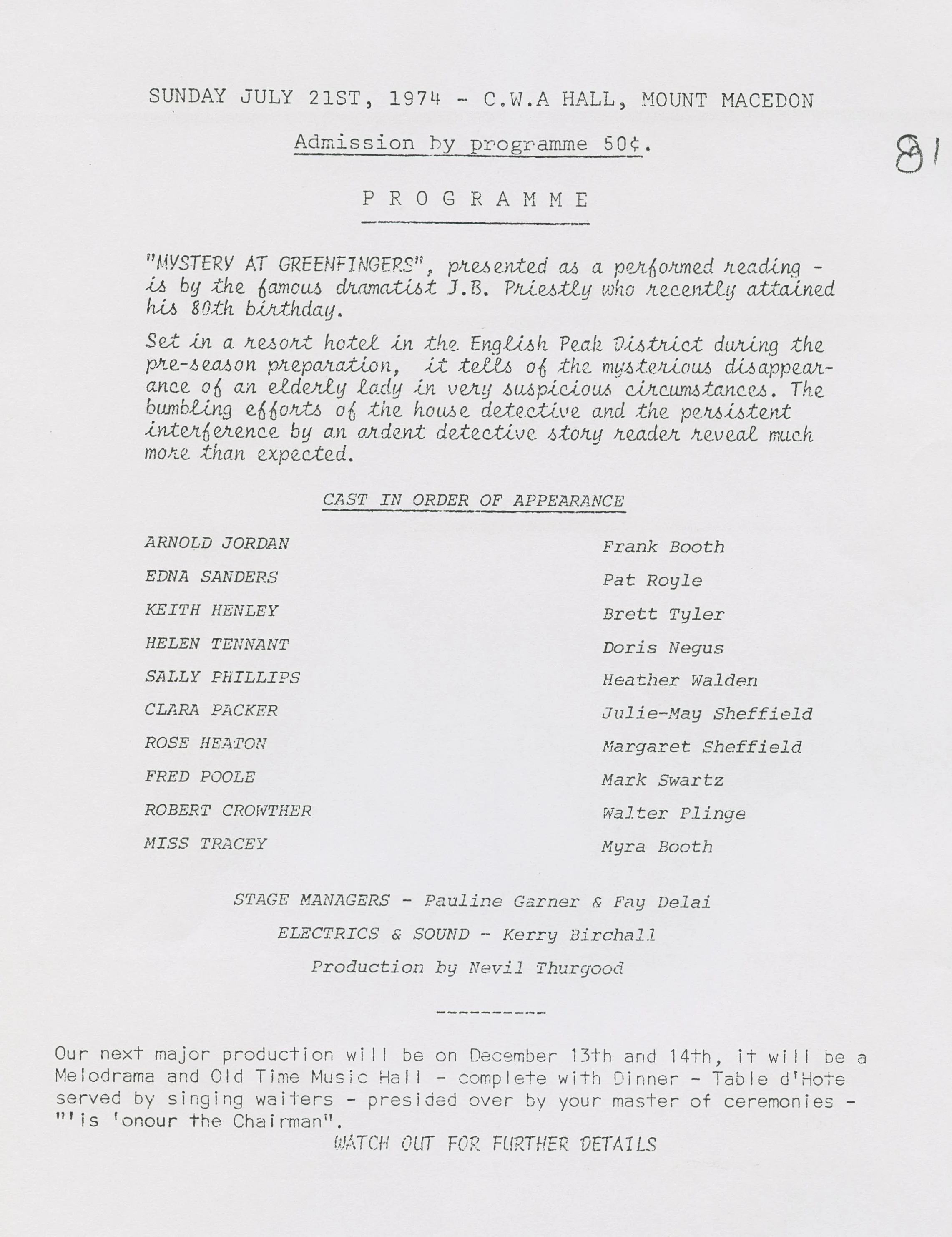 TMP 1974 Mystery At Greenfingers Programme July 21st .jpg